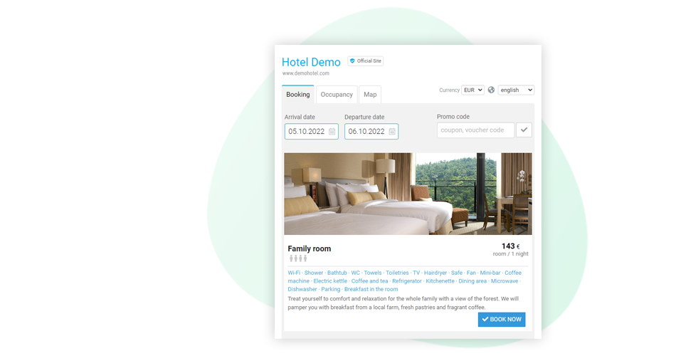 Booking engine - online booking system