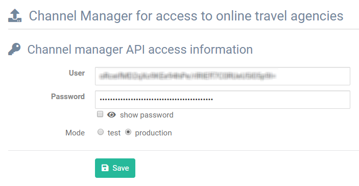 Channel manager - access info