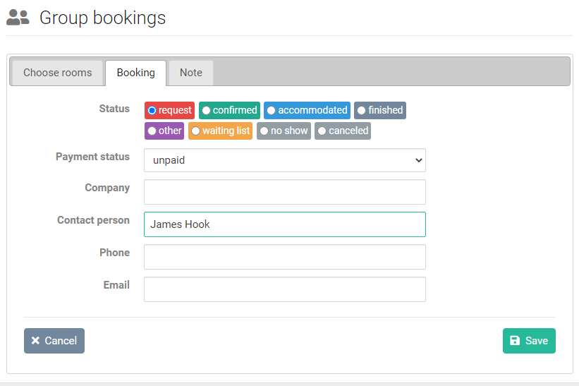 group bookings 3